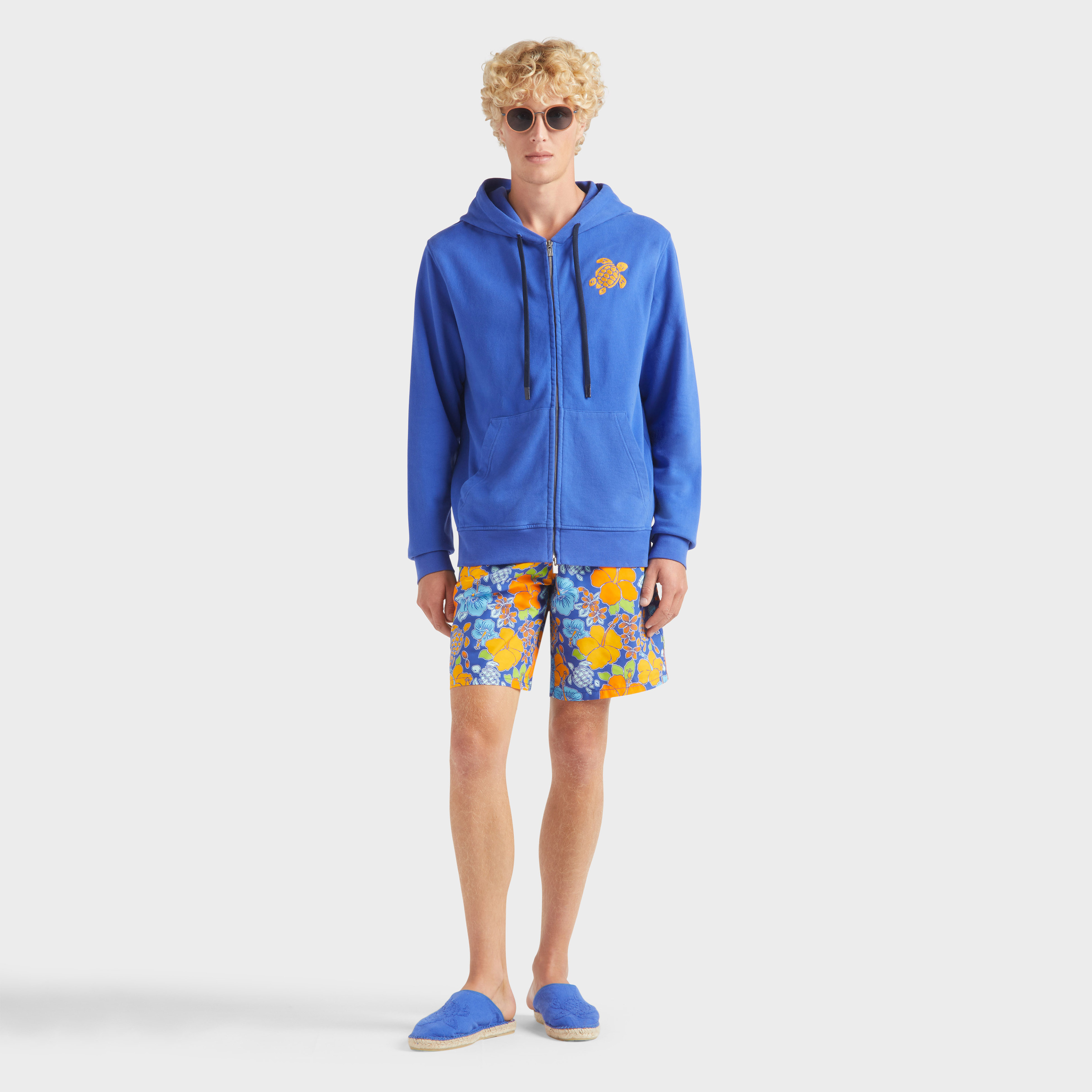 Sweat en coton à fermeture éclair homme Tortue