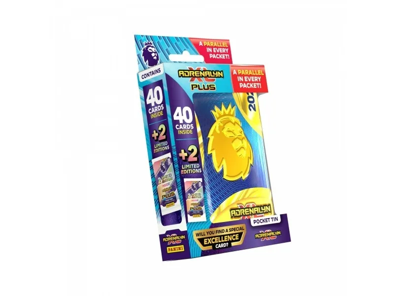 Panini Kolekcija Kortos Premier League PLUS 2025 kolekcinė mini skardinė