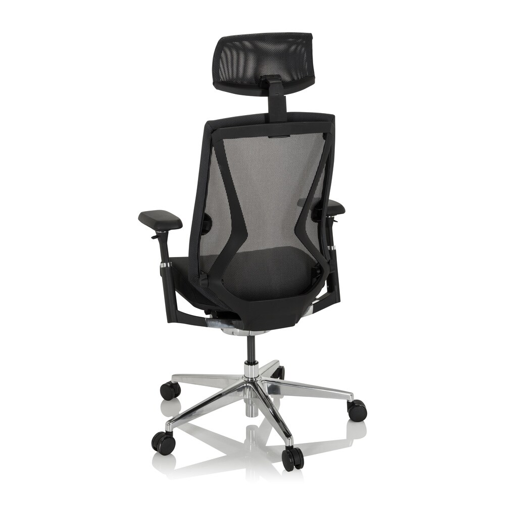 High End Bürostuhl INSPERO Stoff/Netzstoff mit Armlehnen hjh OFFICE