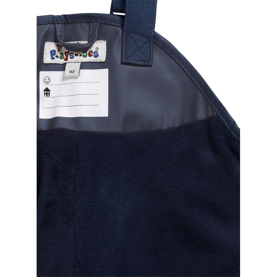 Playshoes Regenlatzhose Fleece marine