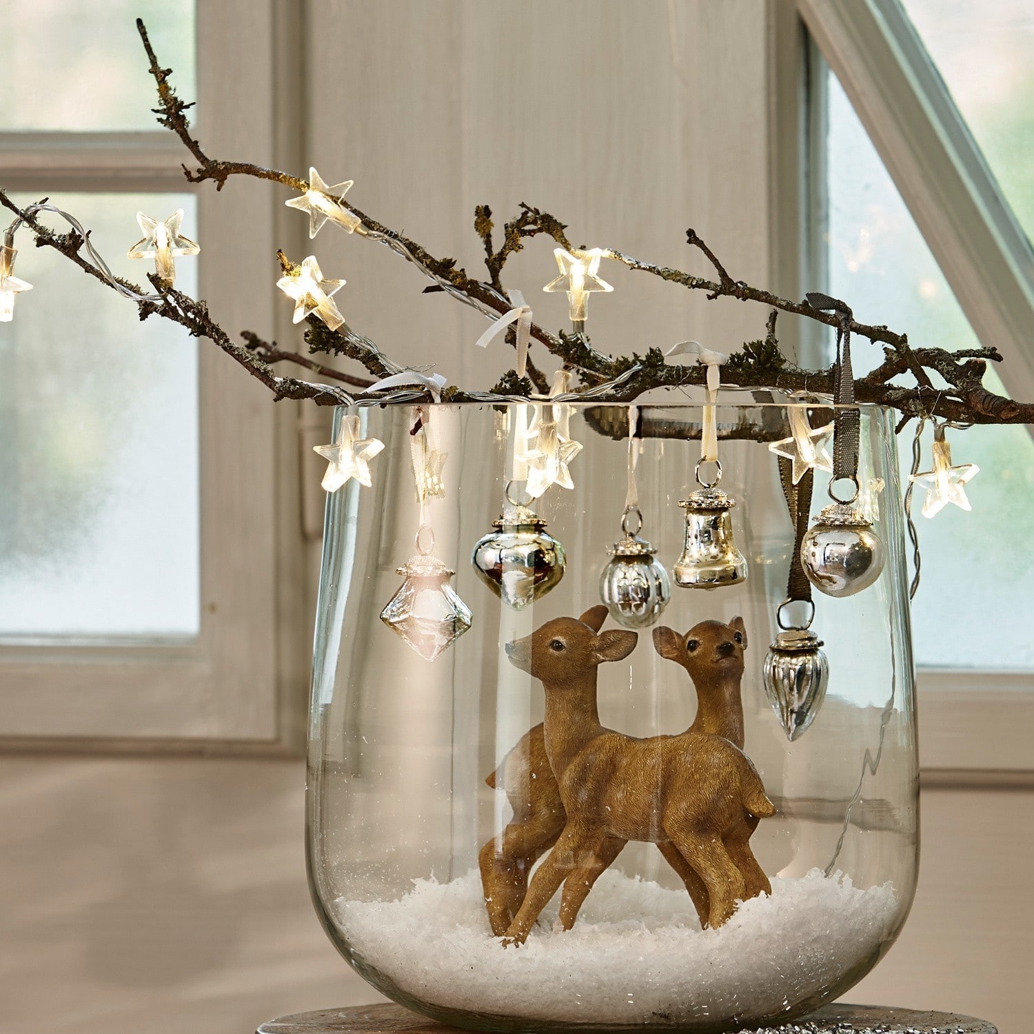 Weihnachtsschmuck 6er Set Levier antiksilber