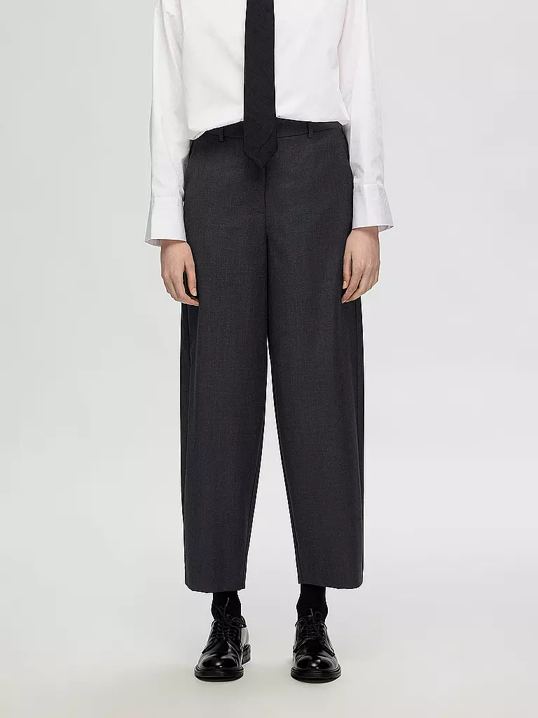 SELECTED FEMME Highwaist Hose SLFLUAH  grau