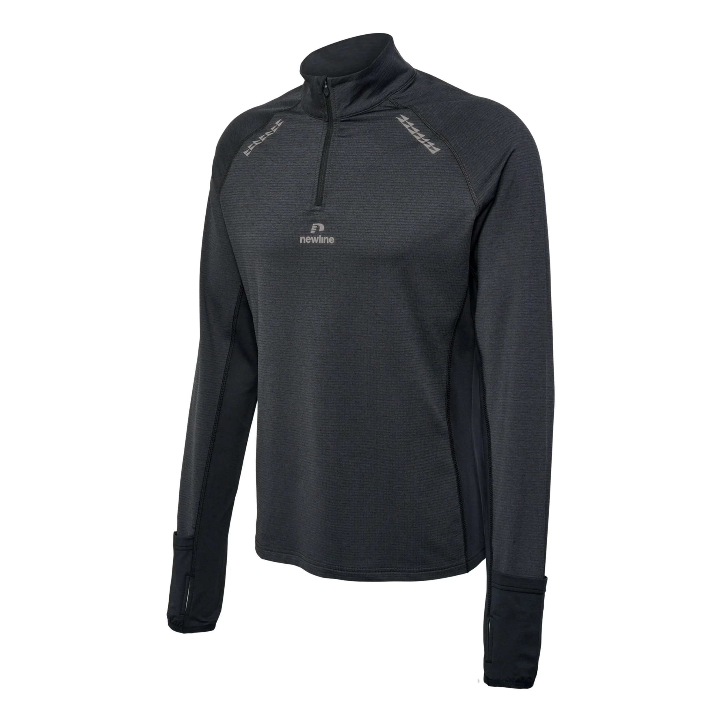 Newline Mesa Half-Zip Top De Course Hommes - Noir