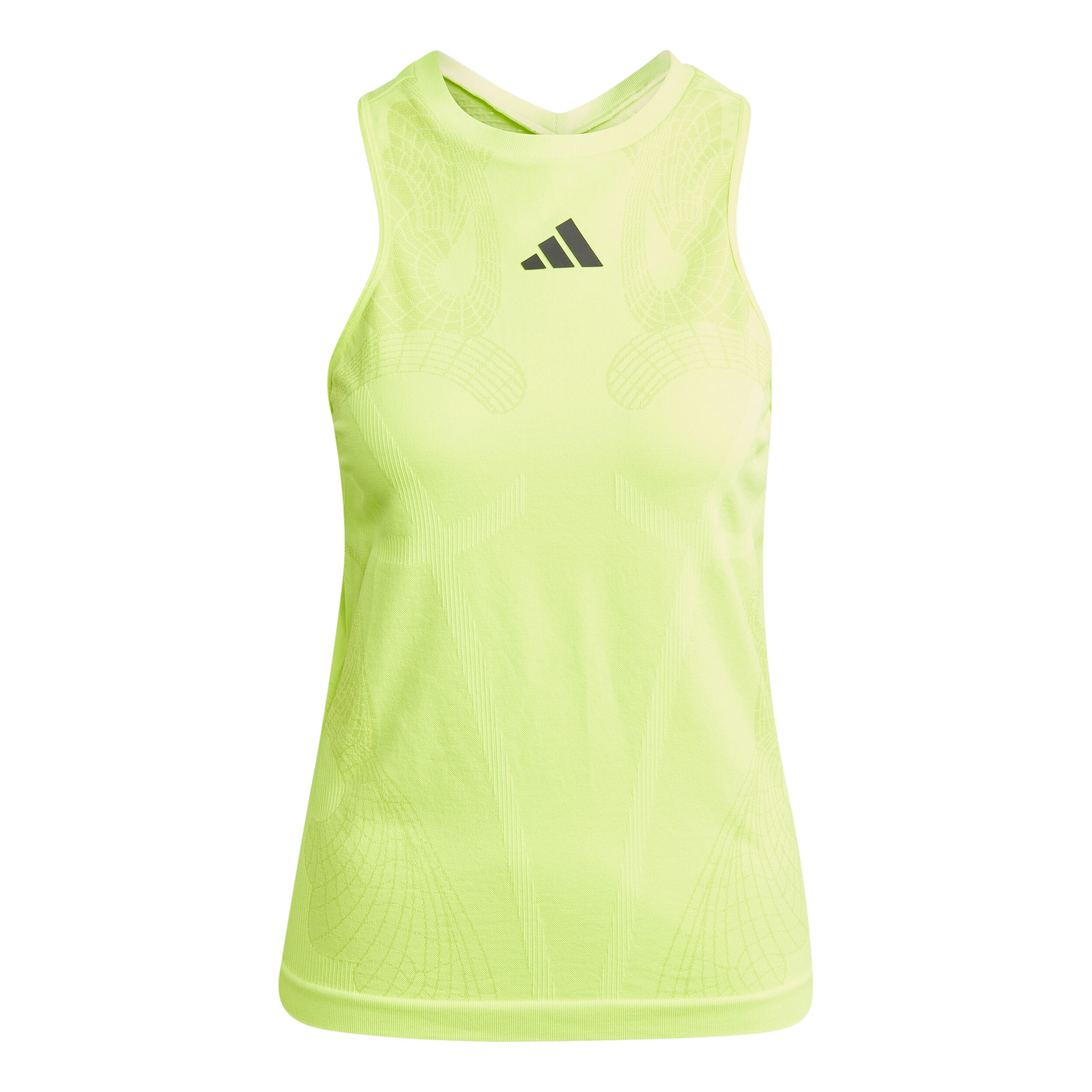 adidas Pro Y-Tank Débardeur Tank Top Femmes - Jaune Lemon