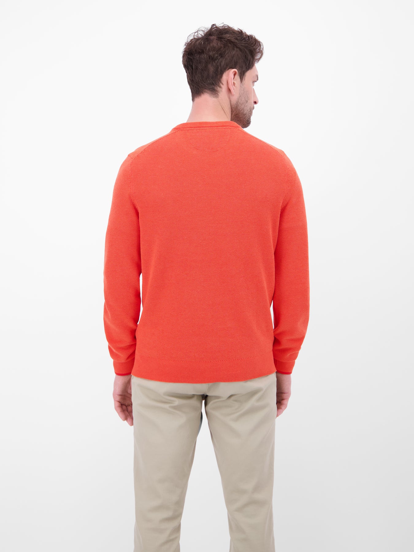 Strickpullover in sportiver 2-Tone-Optik