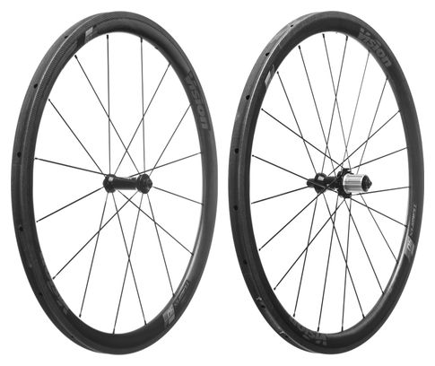 Paire de Roues Vision Trimax Carbon 40mm Boyau Shimano/ Sram 11V