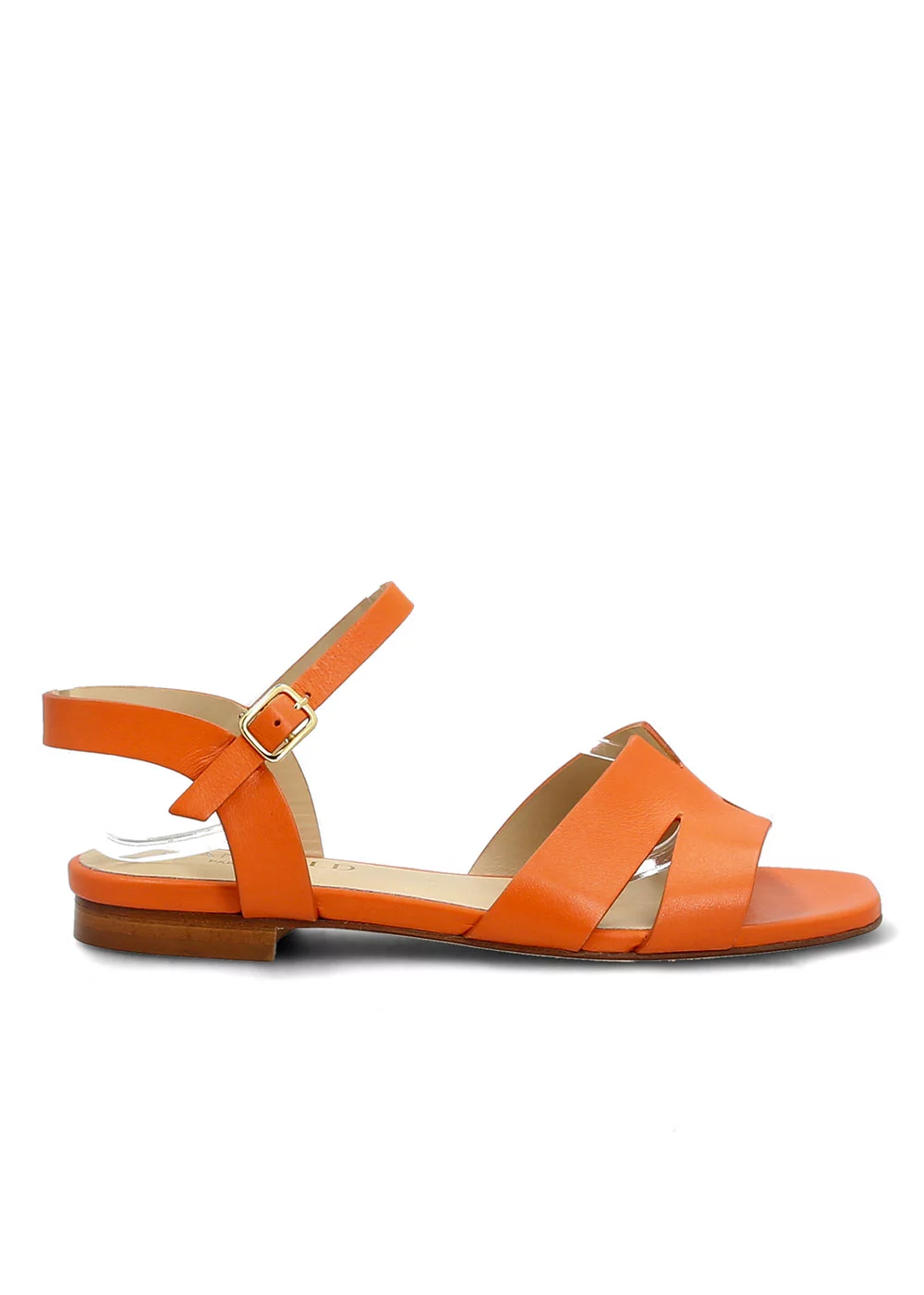 SANDALE SLOUGH CUIR ORANGE