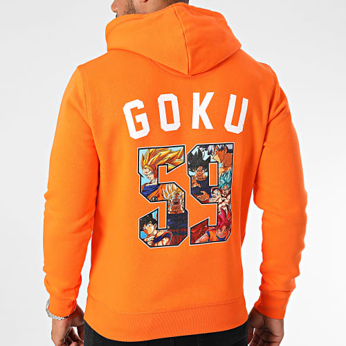 Sweat Capuche Back Goku Orange