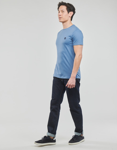 Timberland - SS DUNSTAN RIVER JERSEY CREW TEE SLIM - Bleu