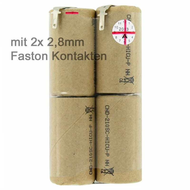 Accu geschikt voor Bosch AGS10, 2607335003 met Faston 2,8mm contacten