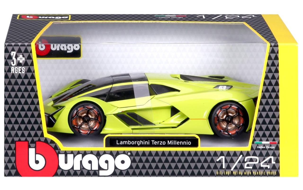 Lamborghini Terzo Milennio Grün 1:24Sammlermodell im Massstab 1:24