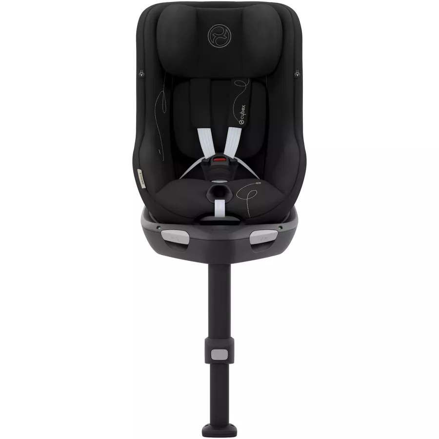 cybex GOLD Kindersitz Set Reboarder Sirona G inklusive Babyschale Cloud G inklusive Basisstation Base G Moon Black