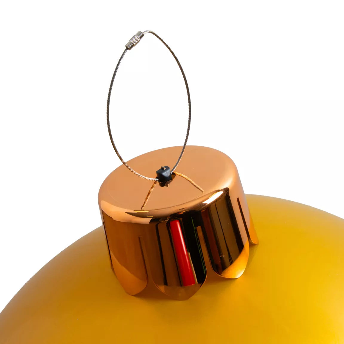 Grande boule de Noël gonflable (D45 cm) Or