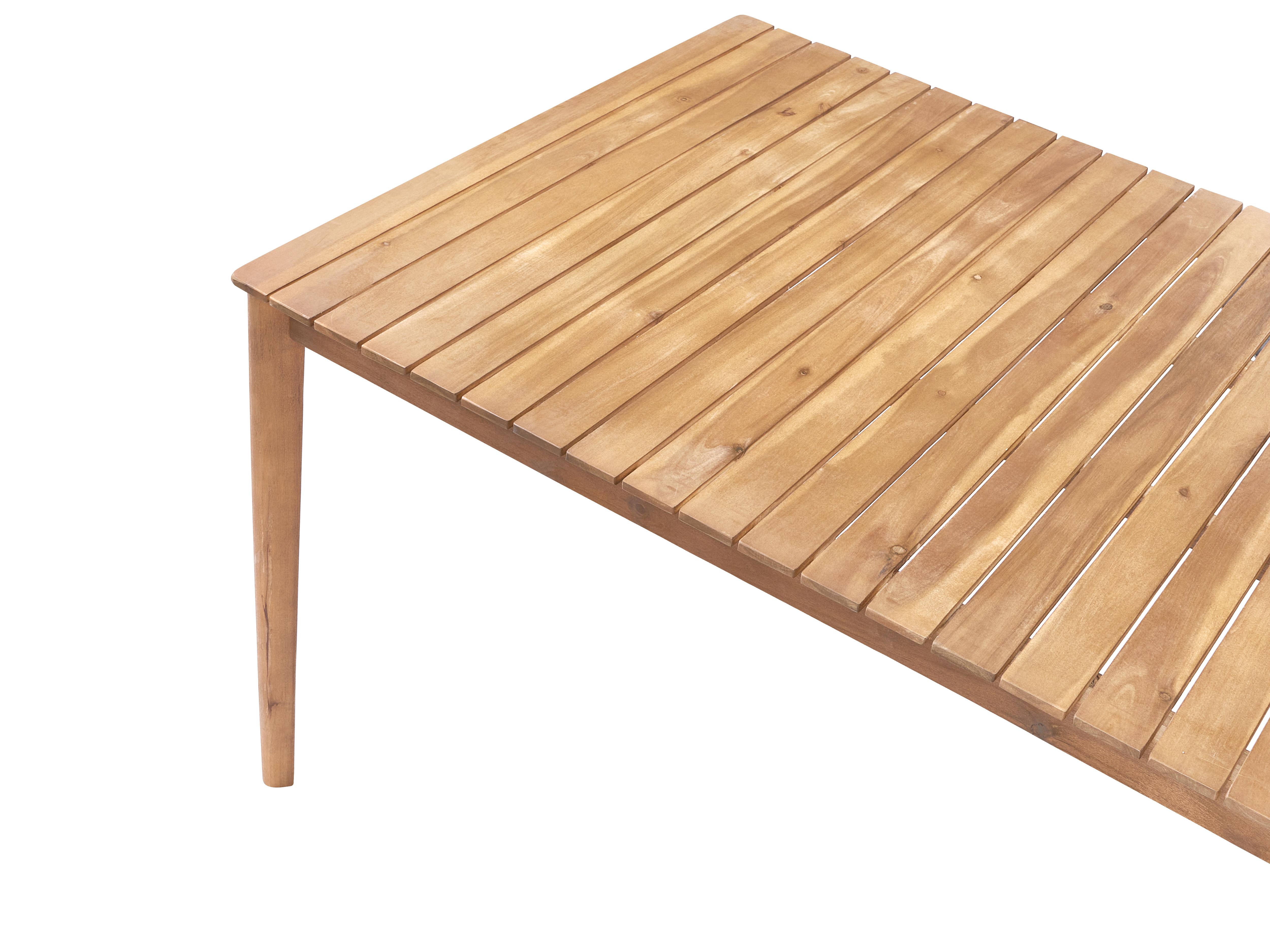 Tuin eettafel JACO 180 cm 100 cm Acaciahout Lichtbruin