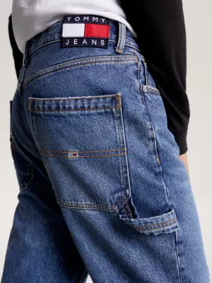 Calça jeans folgada reciclada