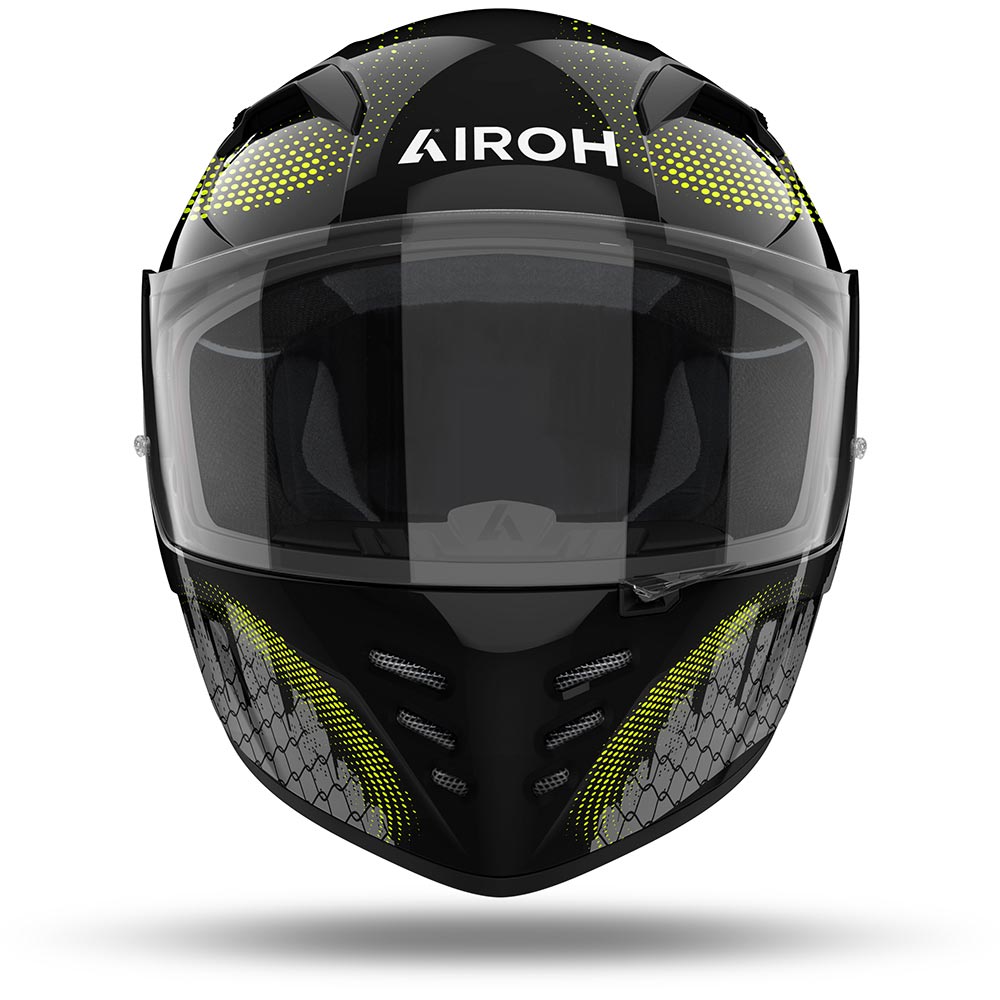 Airoh - Casque Connor Gamer Noir Brillant / Gris / Jaune fluo