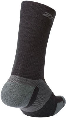 2XU Vectr Merino Light Cushion CR Strømper, Black Titanium