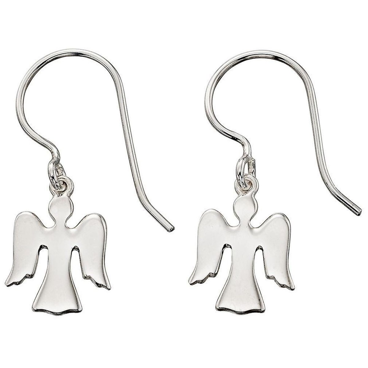 Boucle d'oreille ange en argent 925/1000