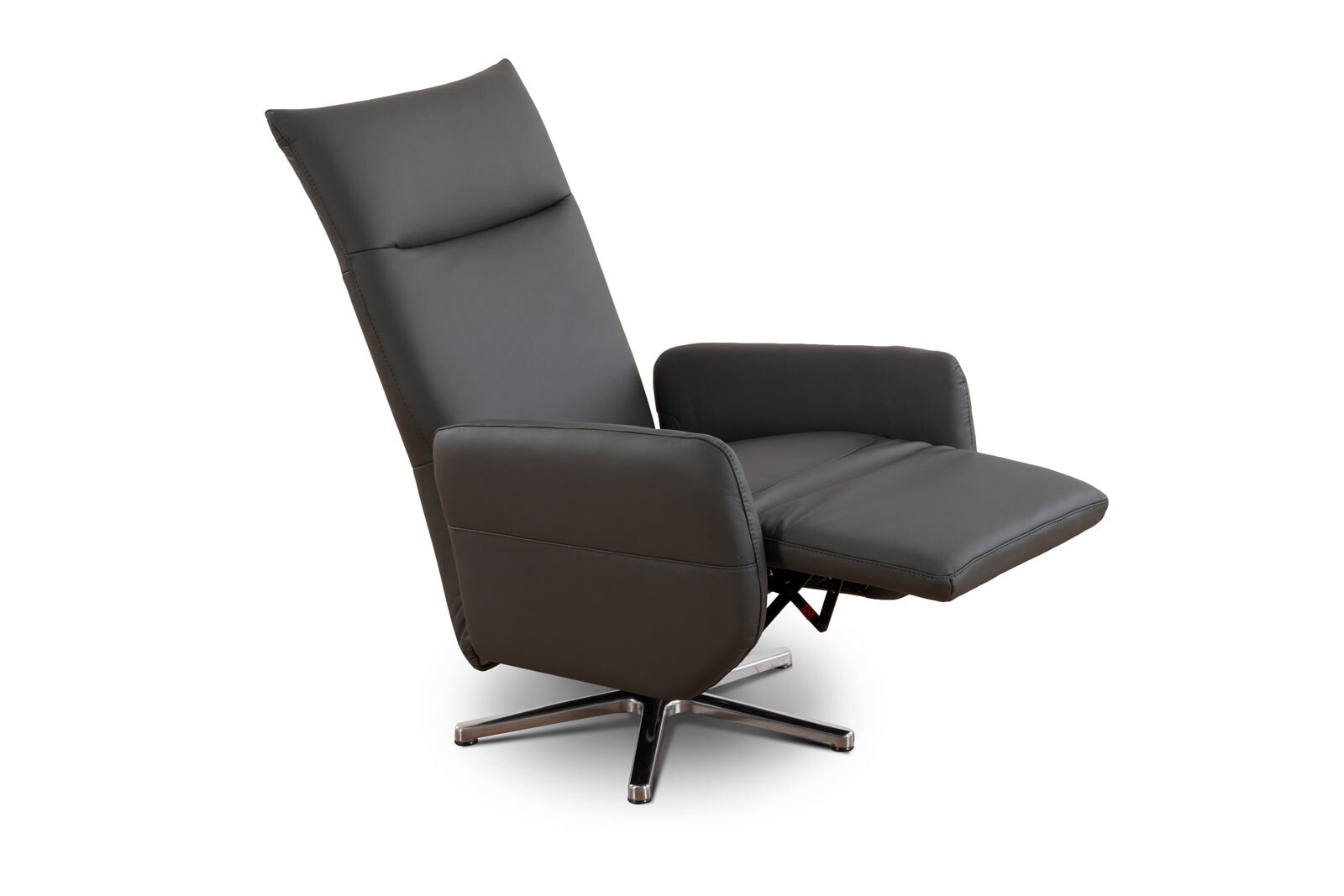 Relaxsessel Choice Style Leder Punch Anthrazit 71x110-114x80 cm