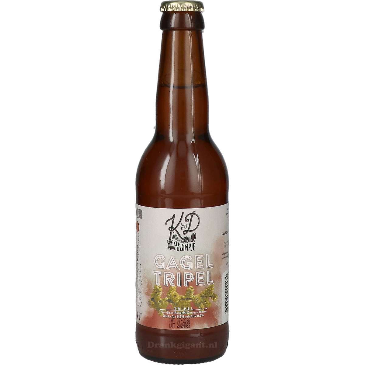 Klein Duimpje Gagel Tripel 33 cl