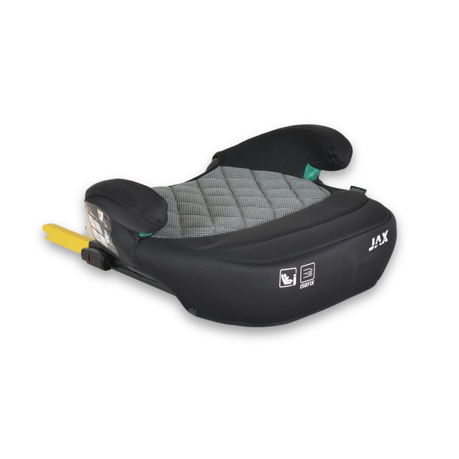 Cangaroo Kindersitz Sitzerhöhung Jax i-Size 125-150cm Gruppe 3 Isofix Top Tether grau