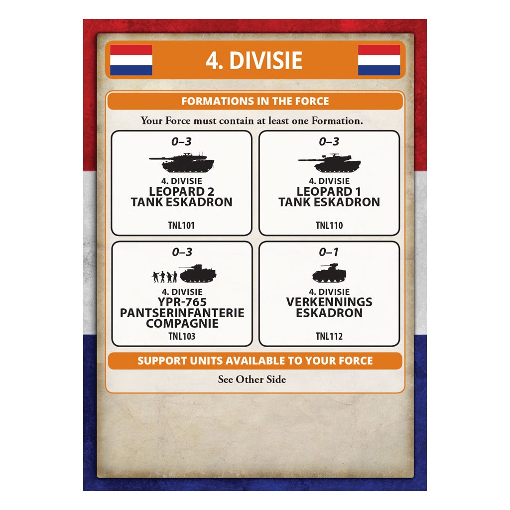 Team Yankee - Dutch Leopard 2 Tank Platoon