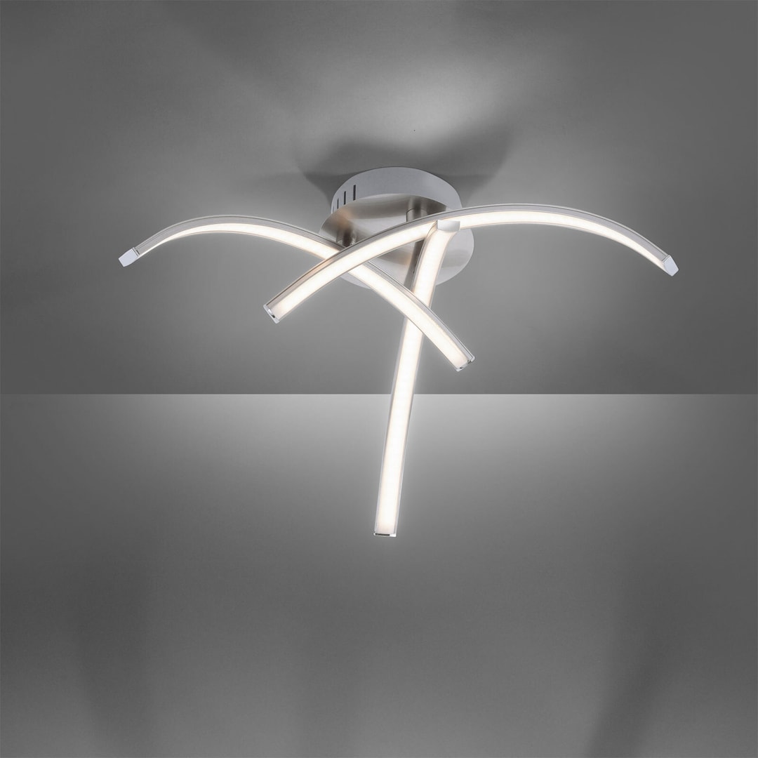 LED-Deckenleuchte Valerie 40x14 cm Alu
