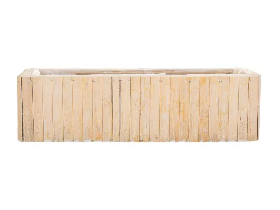 Panier rectangulaire en bois marron 40.5x14.5x11h