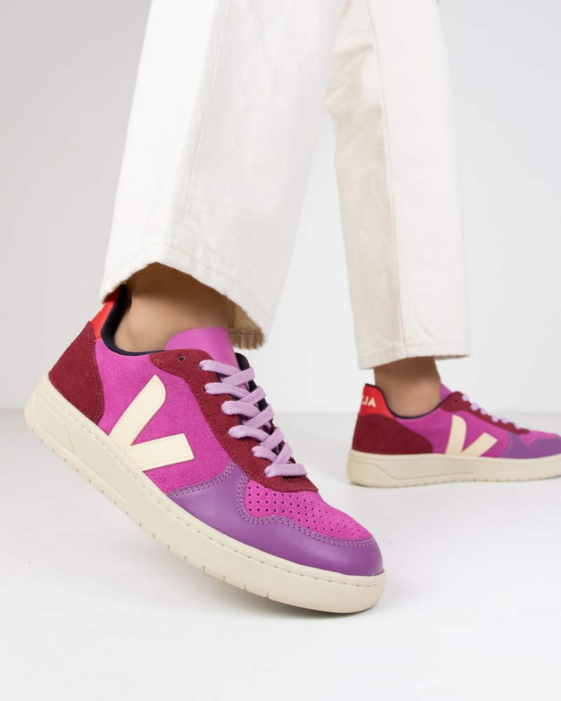 Veja V-10 Lage sneakers  - roze