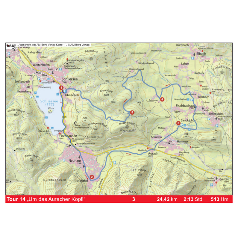 AM-Berg Verlag Tegernsee - Schliersee - Bayrischzell MTB Touren