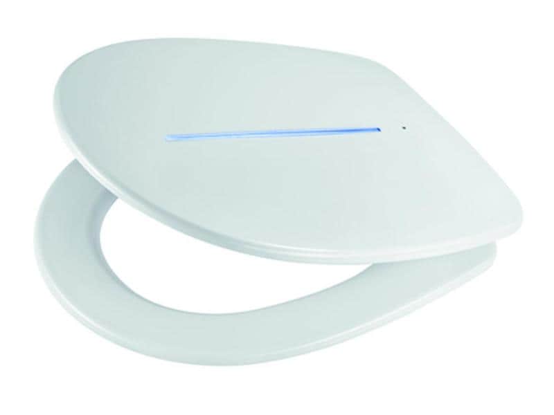 diaqua® Toilettensitz Sidney LED, Weiss WC-Sitz mit Absenkautomatik