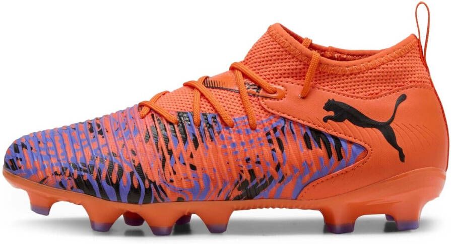 Puma Future 8 Match Creativity FG AG junior voetbalschoenen oranje zwart paars