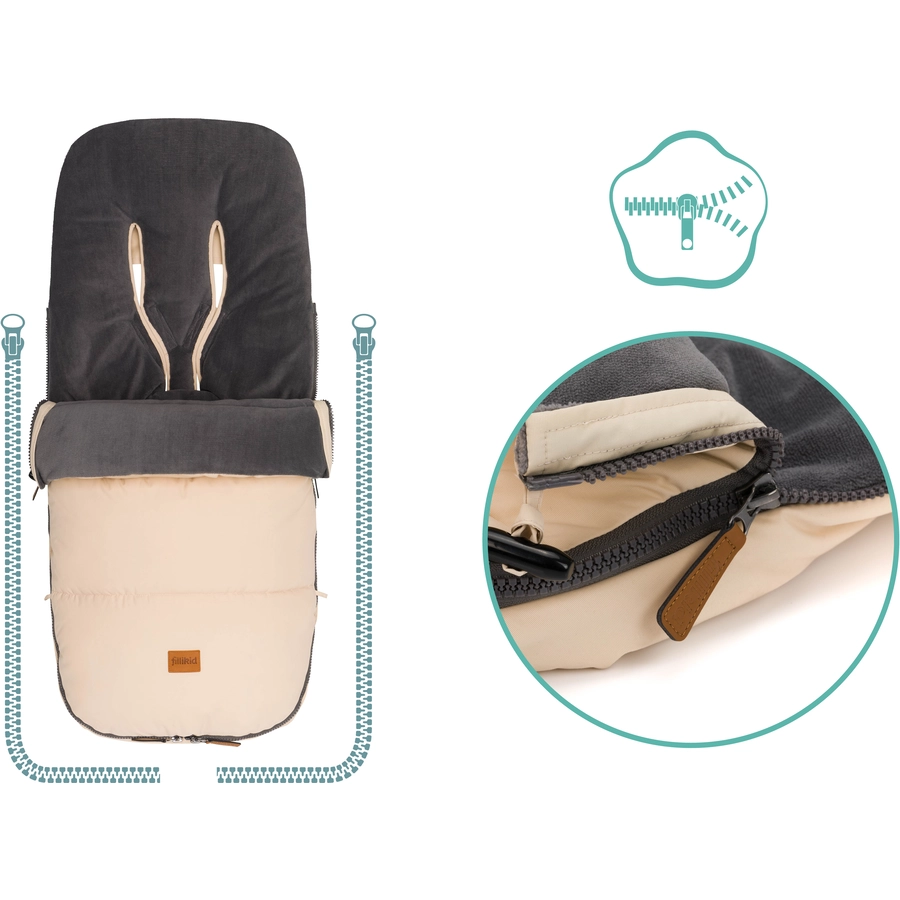 fillikid Winterfußsack Kinley Ivory