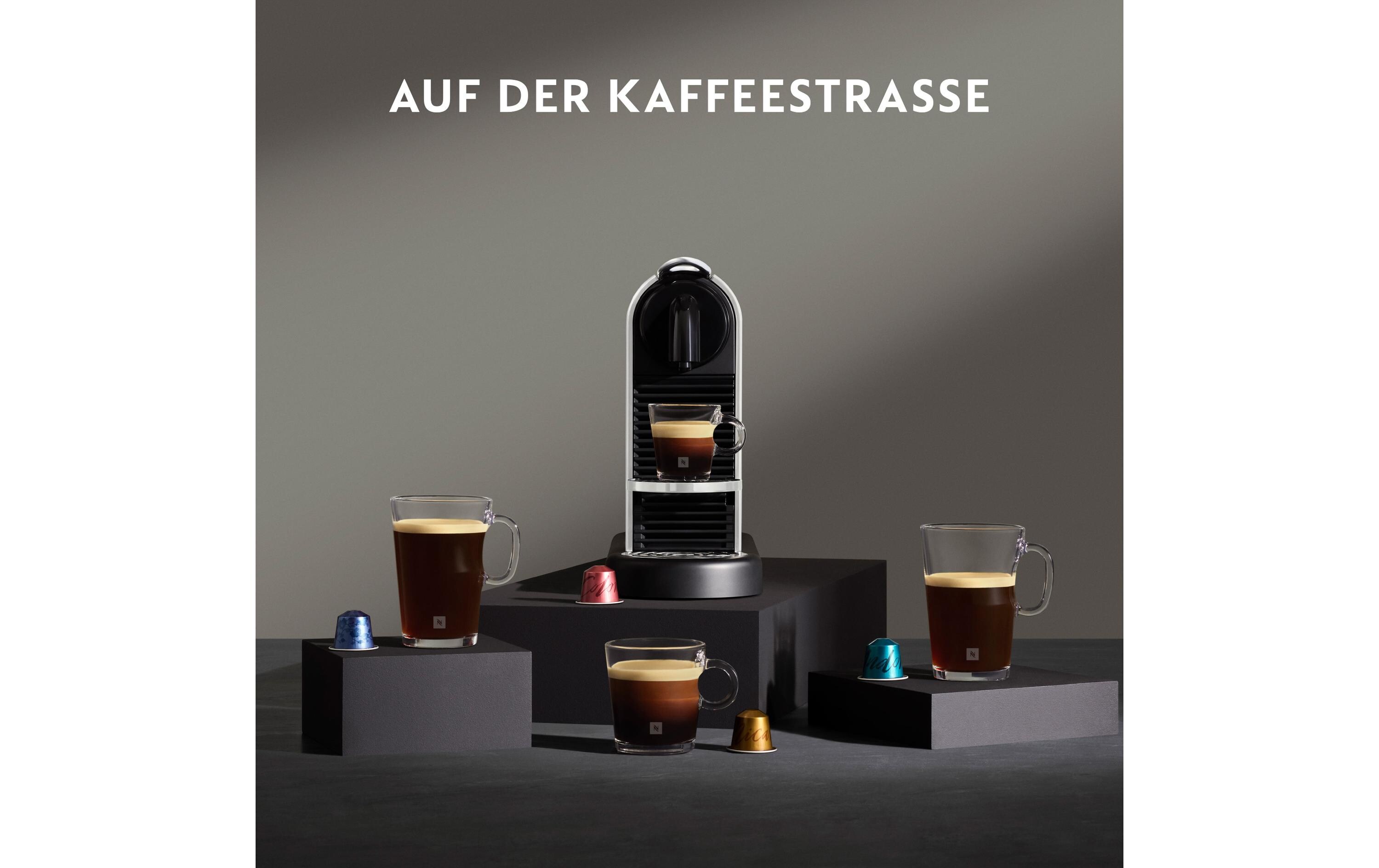 Kaffeemaschine Nespresso CitiZ Platinum EN220.M Silber<br>Elegante Nespressomaschine der Original Line mit Heisswasser-Funktion