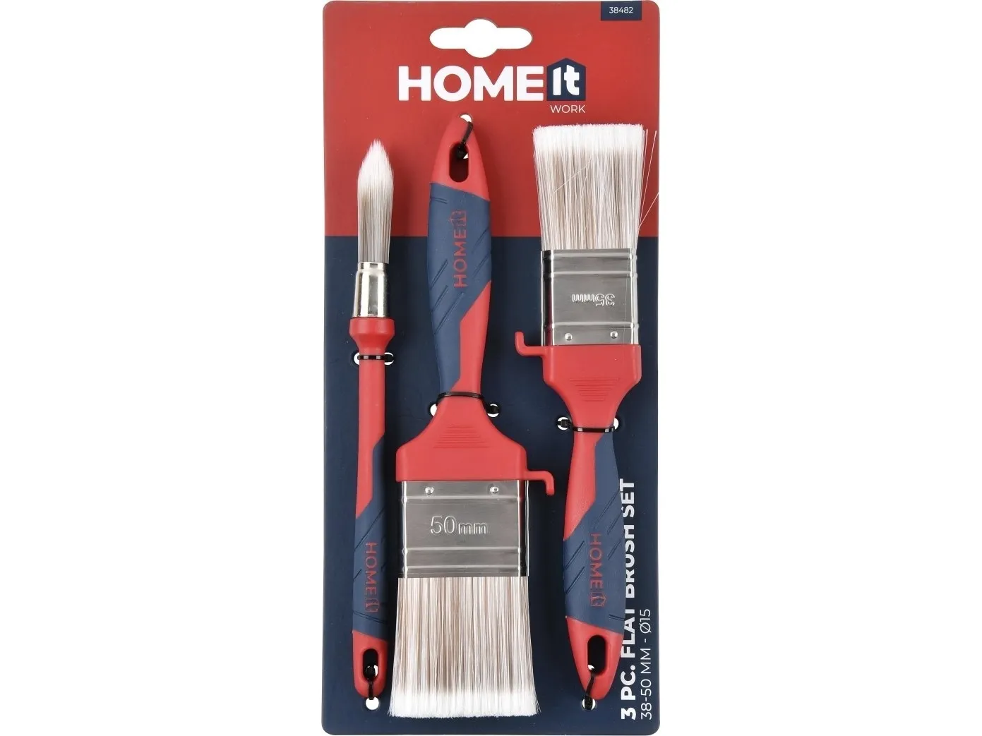 Home it Work® Premium pensler i sæt á 1 rund Ø15 og 2 flade