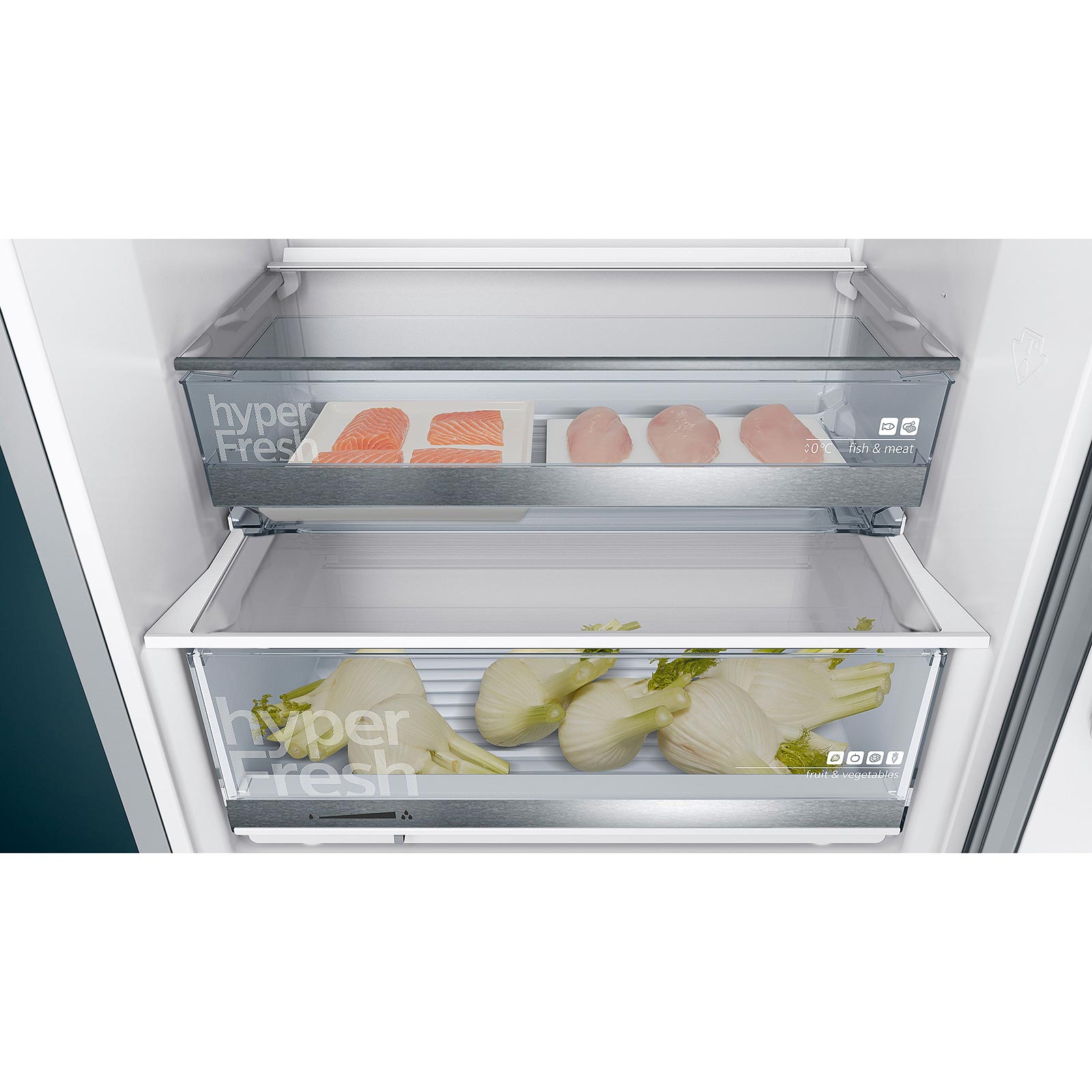 SIEMENS Kühl-Gefrierkombination KG49EAICA - silber - C