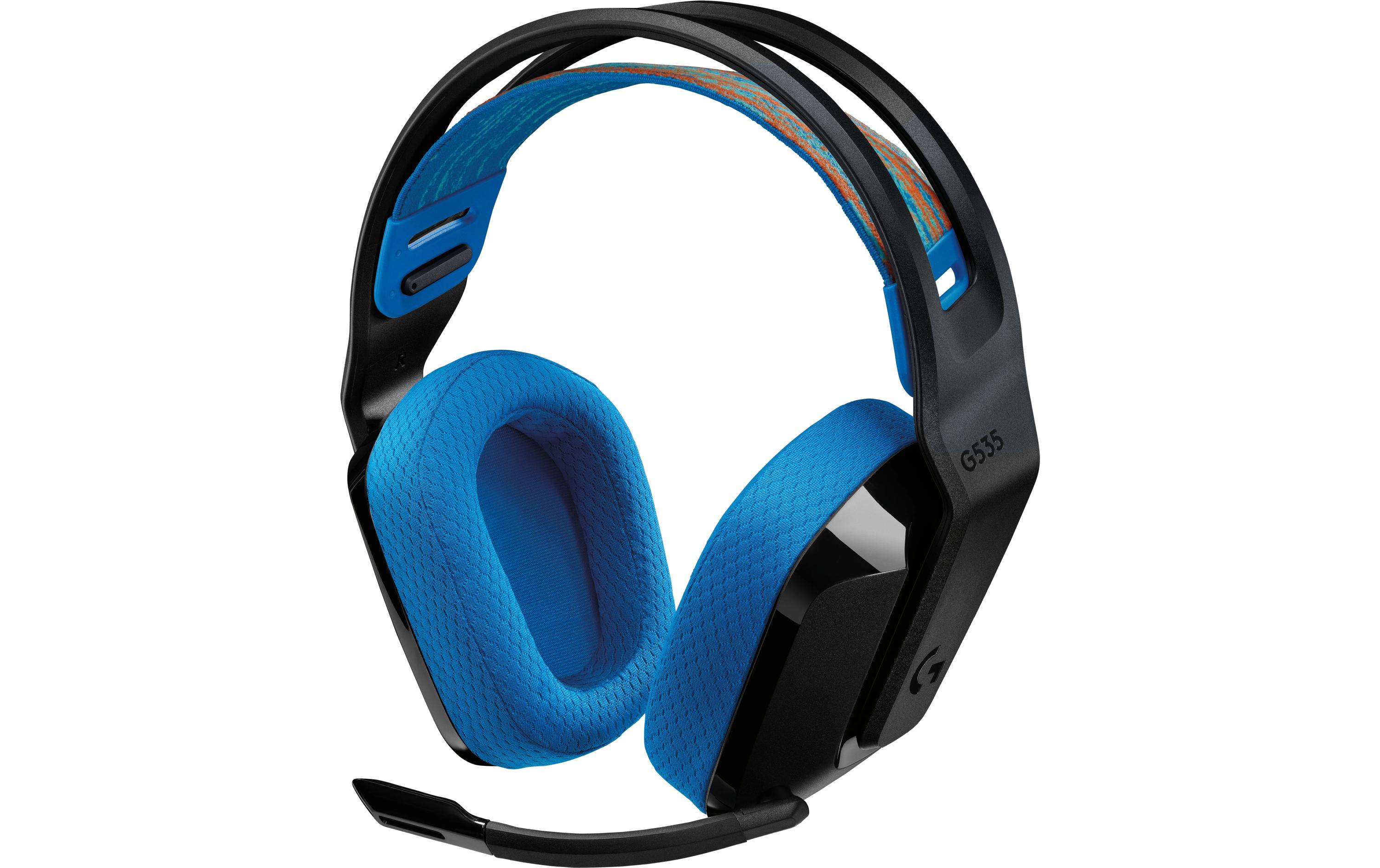 Headset G535 Lightspeed Gaming Blau/SchwarzKabelloses Over-Ear-Headset mit Surround-Sound und weichem Ohrpolster
