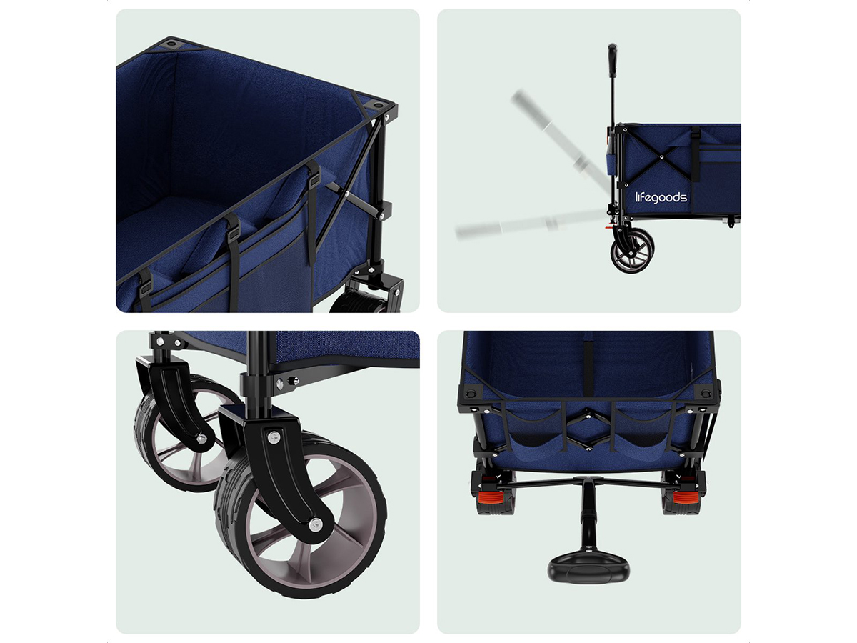LifeGoods XXL bolderkar - Blue