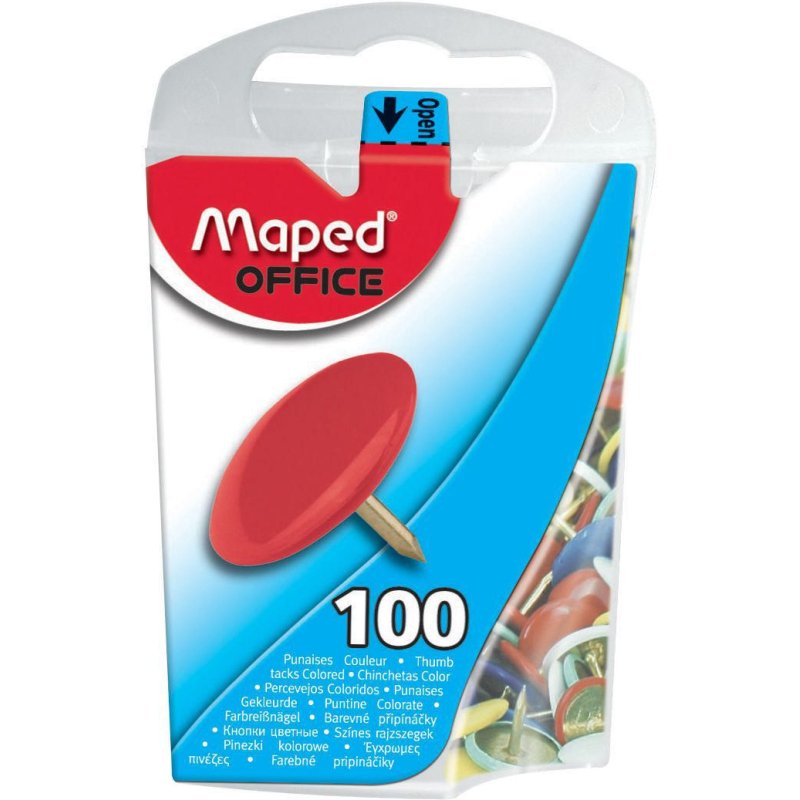Punaises, recouvertes de plastique, diamètre: 10 mm