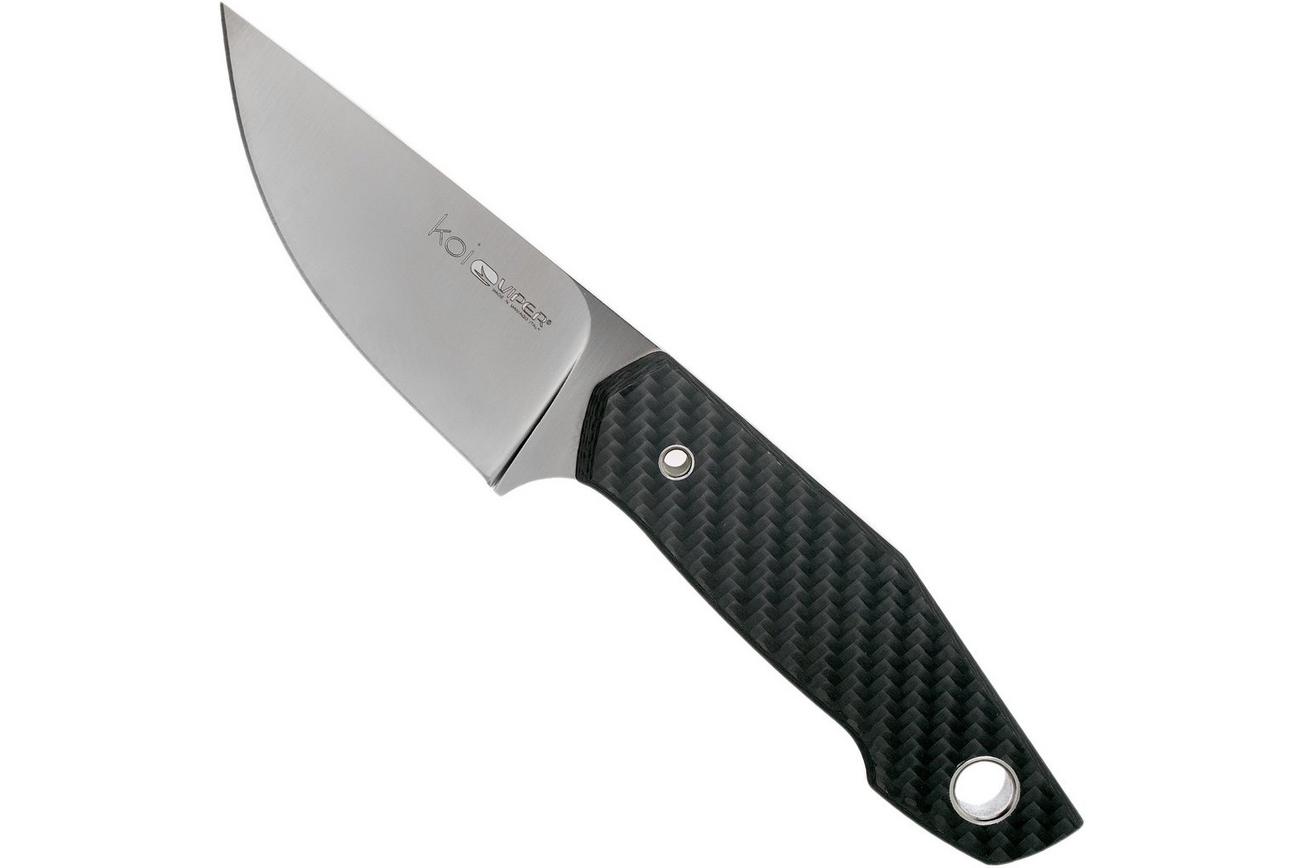 Viper Koi VT4010FC Carbonfiber N690 vaststaand mes, Jesper Voxnaes design