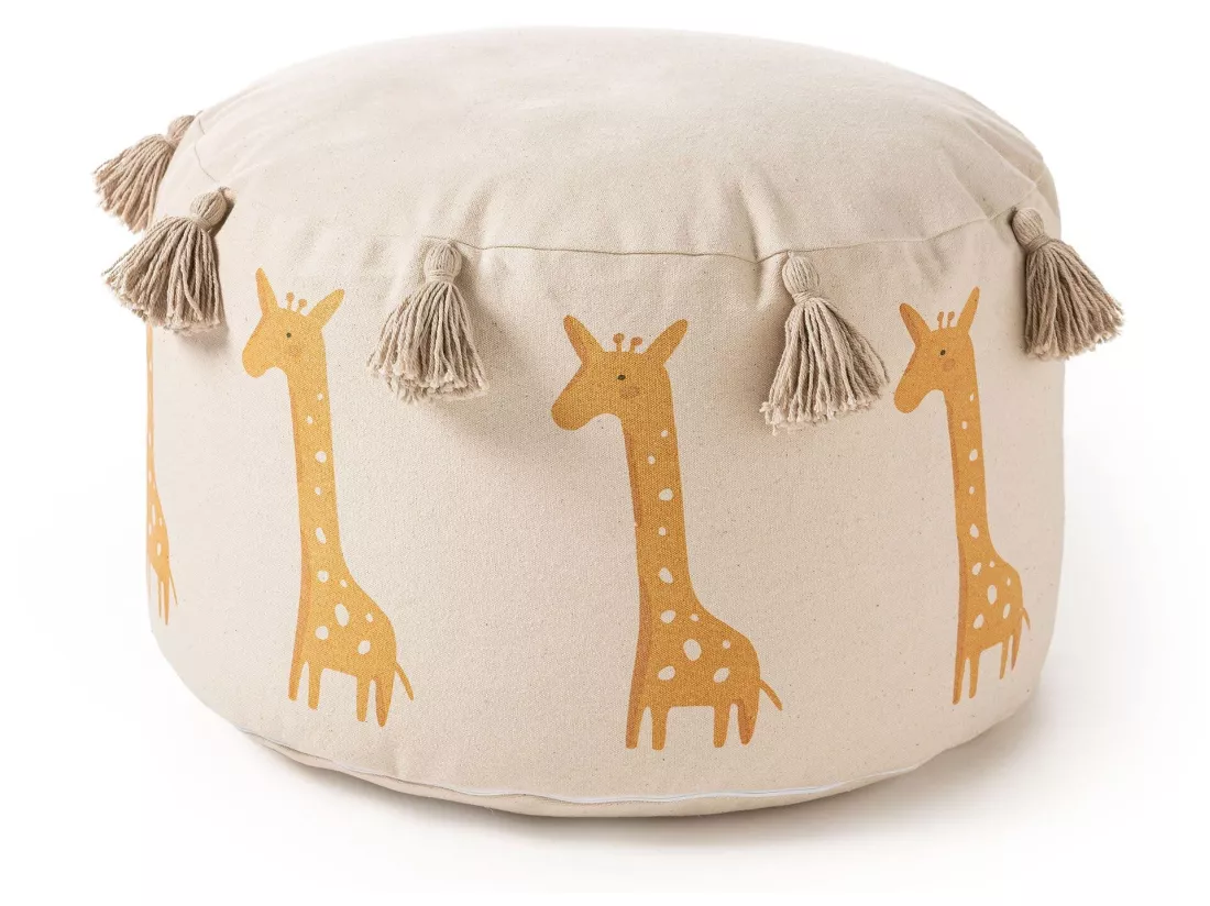 Pouf Savannah Jaune 45x45x25 cm
