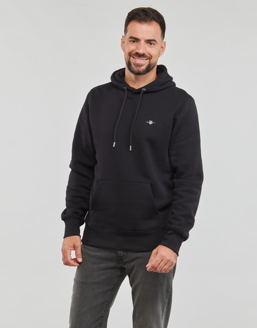 Gant - REG SHIELD HOODIE - Noir