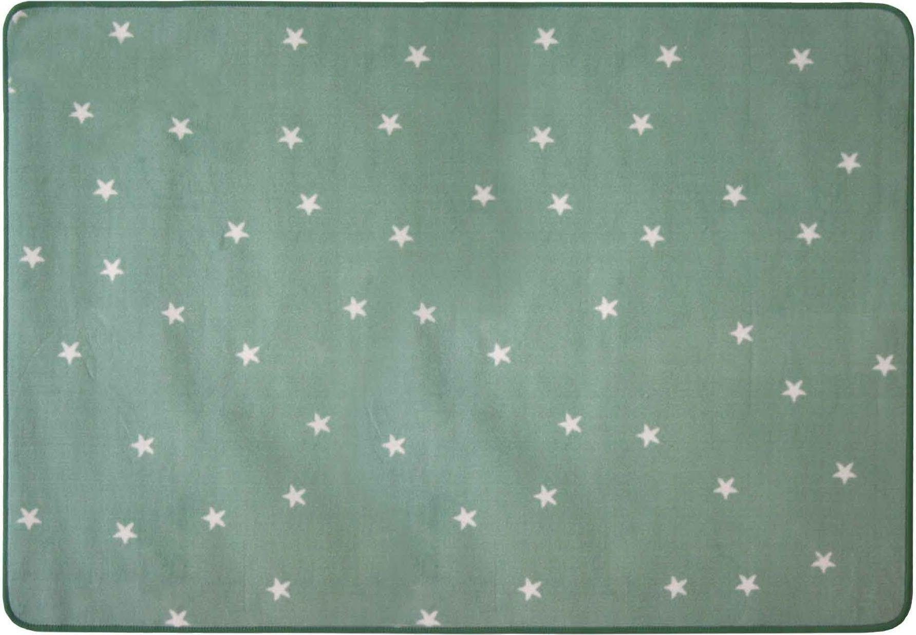 Primaflor-Ideen in Textil Kinderteppich »STELLA, Made in Belgium« rechteckig 5 mm Höhe Motiv Sterne, Kinderzimmer