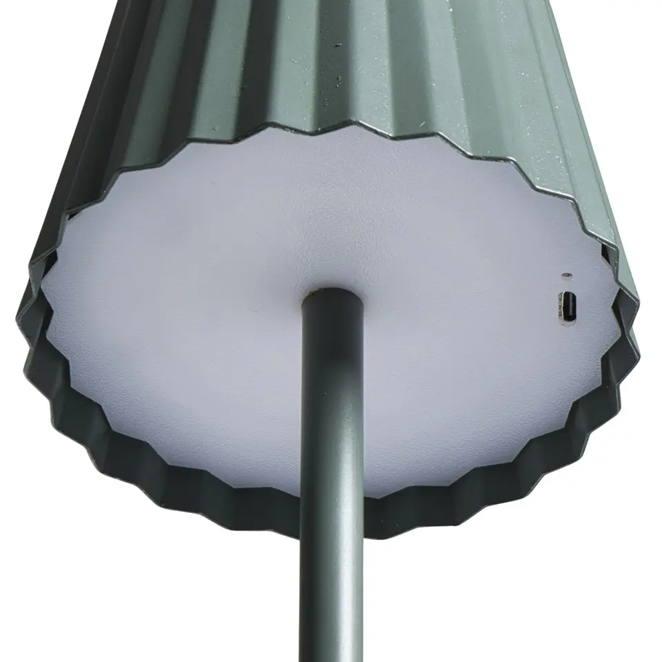 Tafellamp Scotti groen USB LED