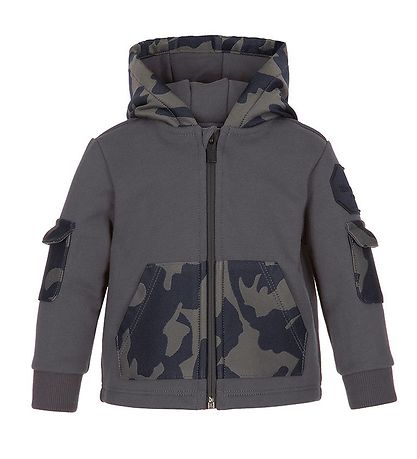 Emporio Armani Sweats?t - KoksGrå m. Camouflage