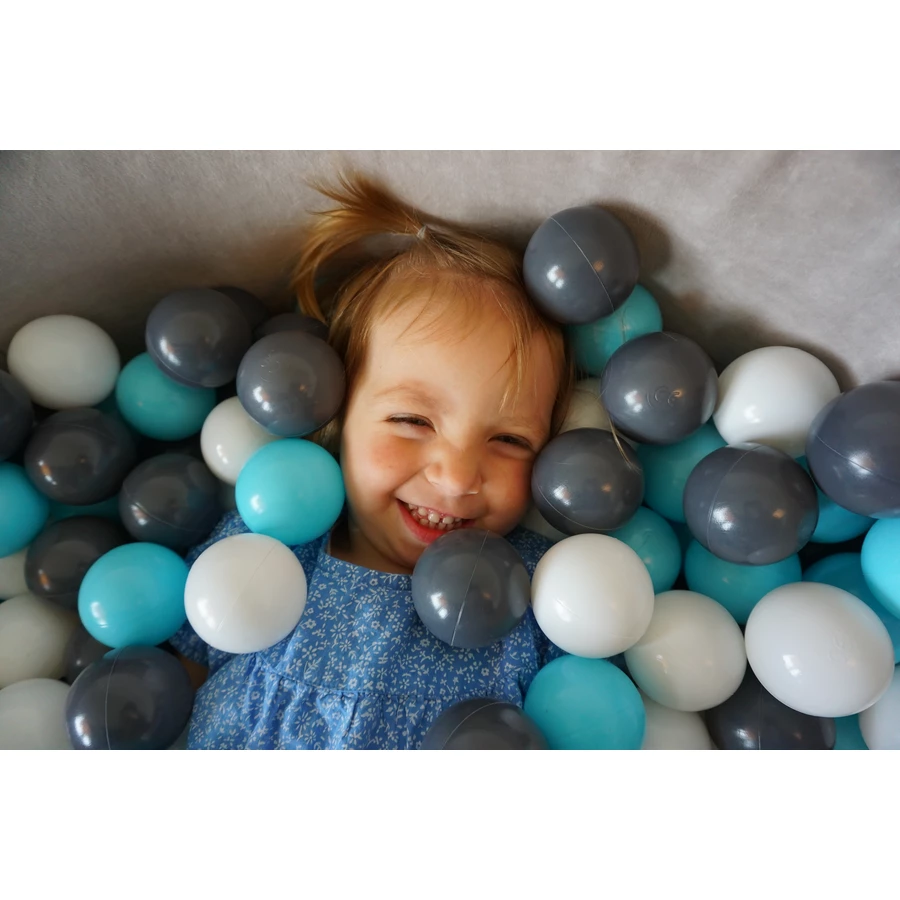 knorr toys® Bällebad soft Grey inkl. 300 Bällen, cremegrauhellblau