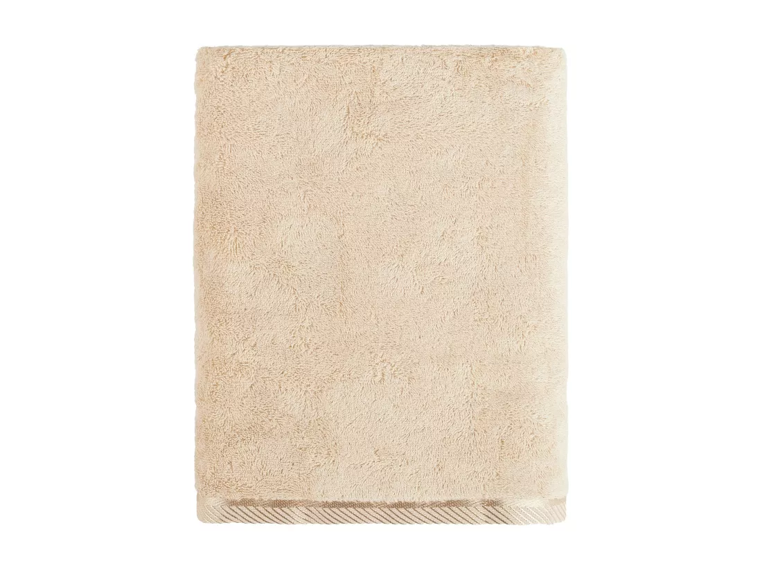 Serviette de Bain en Bambou Beige Moyen 70x130 cm