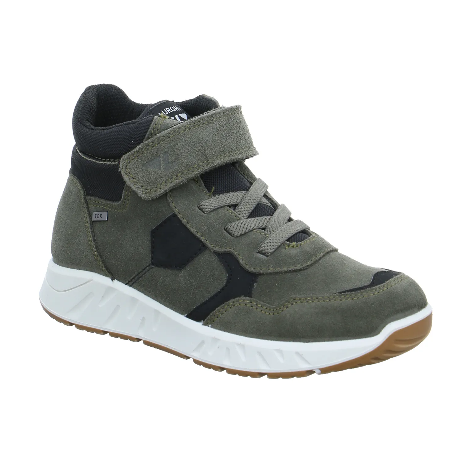 LURCHI Jugend-Boot Olive Leder  Sneaker high