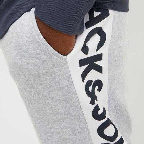 Jack & Jones - 12199434 JPSTWILL LOGO JJBLOCK SWEAT VG PS NOOS LIGHT GREY MELA Gris