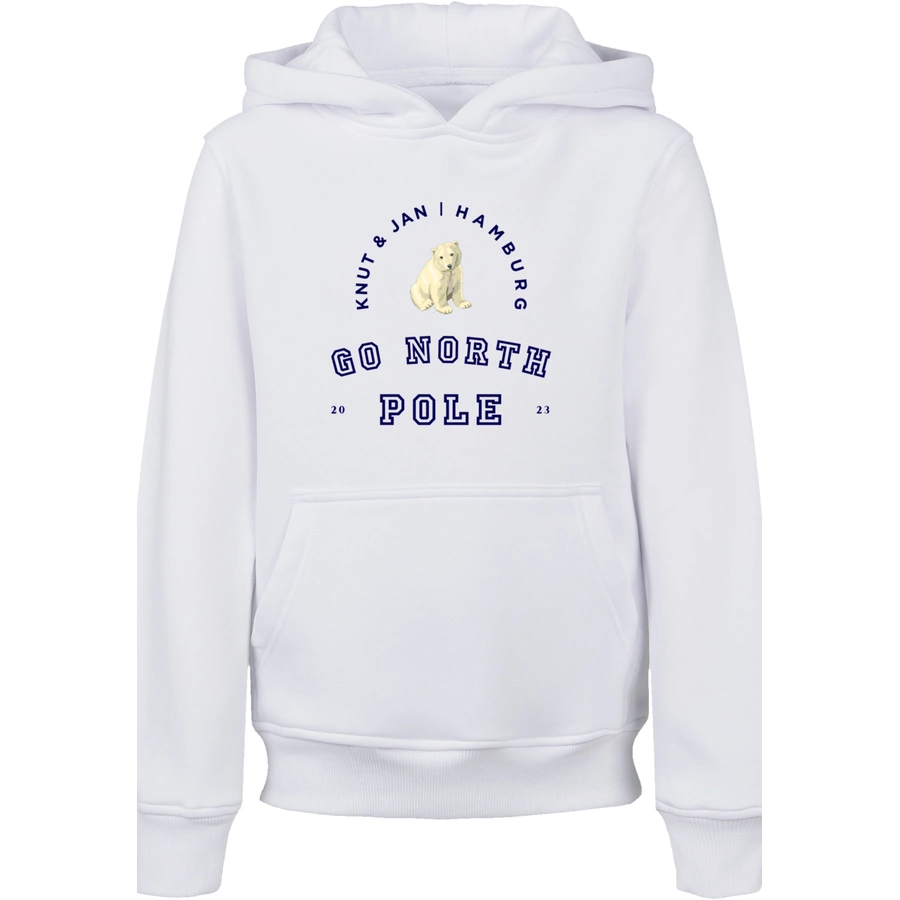 F4NT4STIC Hoodie Eisbär Knut & Jan Hamburg weiß